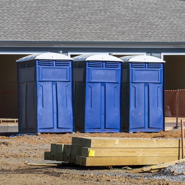 what is the cost difference between standard and deluxe portable toilet rentals in Henry Fork